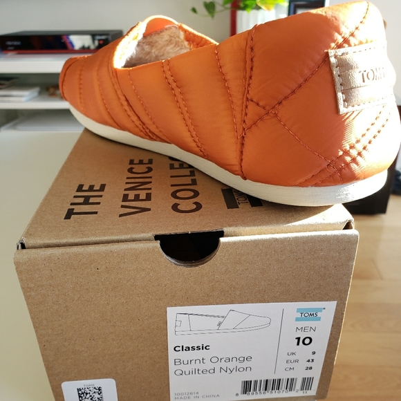 TOMS Burnt Orange Quilted Nylon Alpargata - Picture 3 of 3